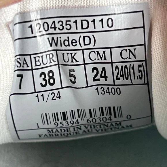 Brooks Glycerin 22 Women's 7D wide shoe Athletic Shoes - White and Blue B1 - Picture 9 of 9